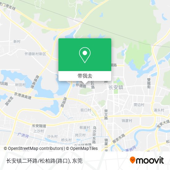 长安镇二环路/松柏路(路口)地图