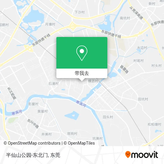 半仙山公园-东北门地图