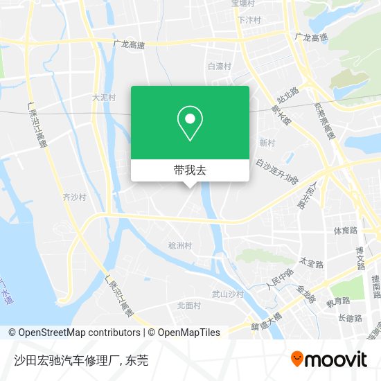 沙田宏驰汽车修理厂地图
