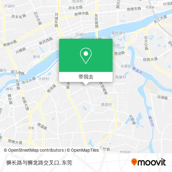 狮长路与狮龙路交叉口地图