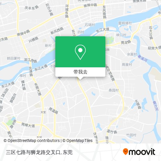 三区七路与狮龙路交叉口地图
