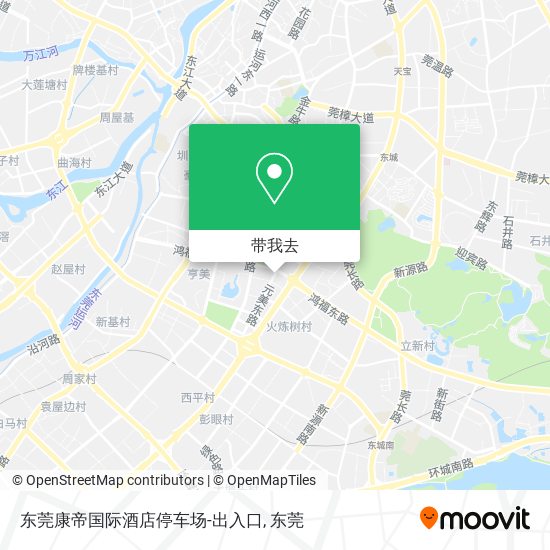 东莞康帝国际酒店停车场-出入口地图