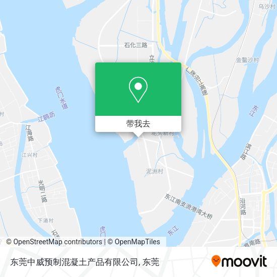东莞中威预制混凝土产品有限公司地图