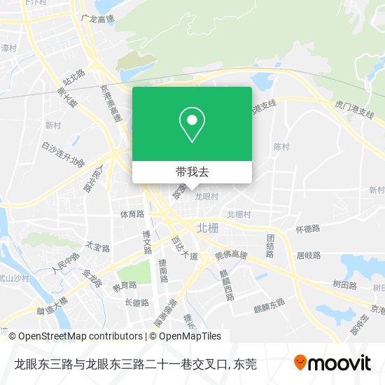 龙眼东三路与龙眼东三路二十一巷交叉口地图
