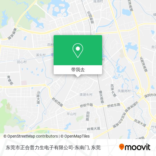 东莞市正合普力生电子有限公司-东南门地图