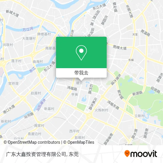 广东大鑫投资管理有限公司地图