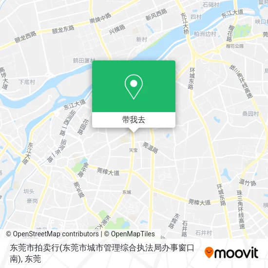 东莞市拍卖行(东莞市城市管理综合执法局办事窗口南)地图