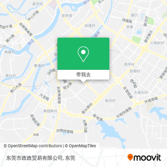 东莞市政政贸易有限公司地图