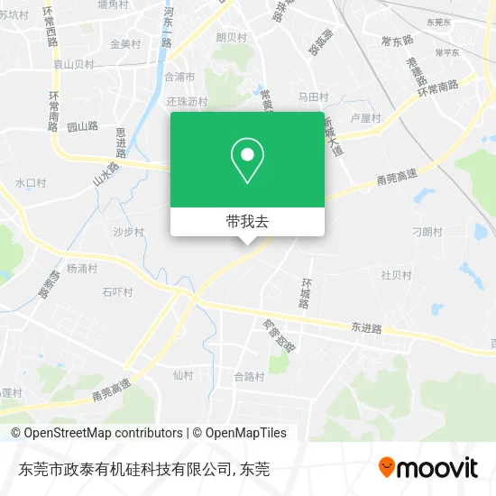 东莞市政泰有机硅科技有限公司地图