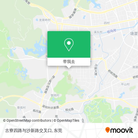古寮四路与沙新路交叉口地图