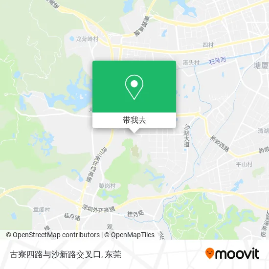 古寮四路与沙新路交叉口地图