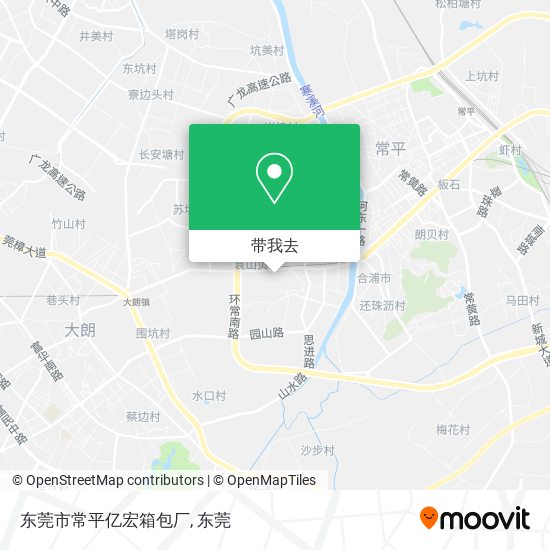 东莞市常平亿宏箱包厂地图