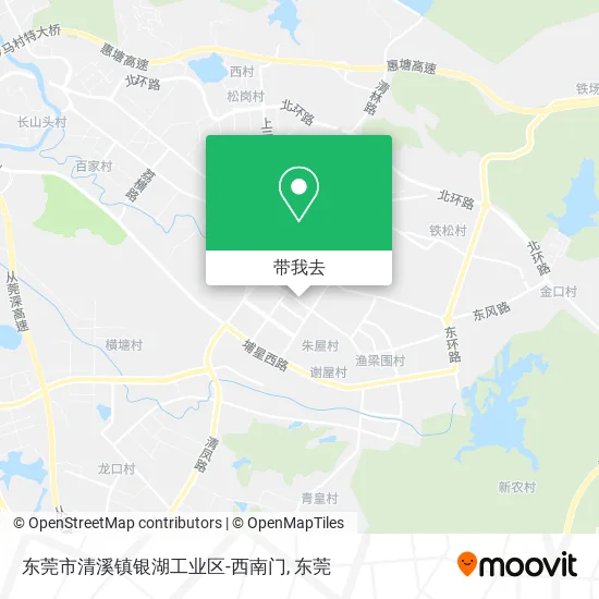 东莞市清溪镇银湖工业区-西南门地图