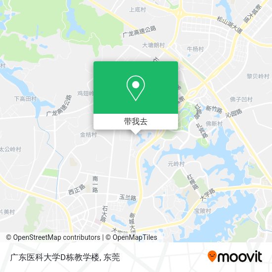 广东医科大学D栋教学楼地图