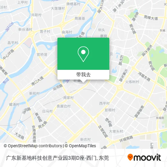广东新基地科技创意产业园3期D座-西门地图