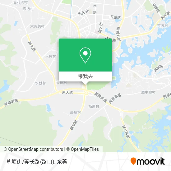 草塘街/莞长路(路口)地图