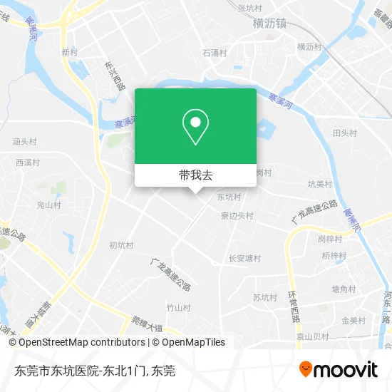 东莞市东坑医院-东北1门地图