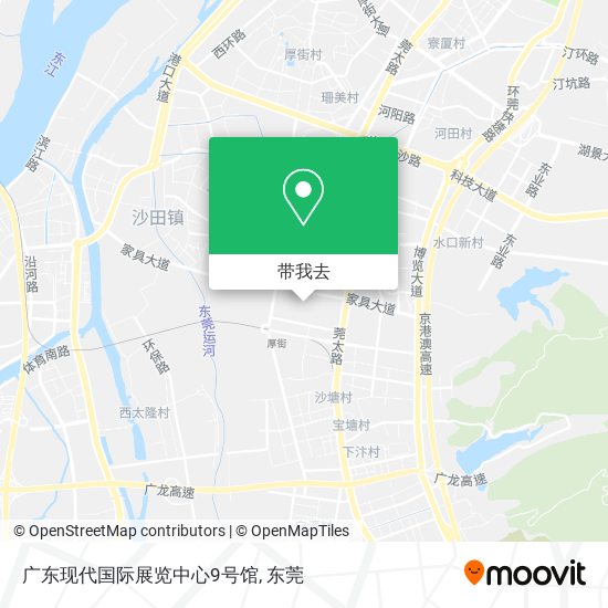 广东现代国际展览中心9号馆地图