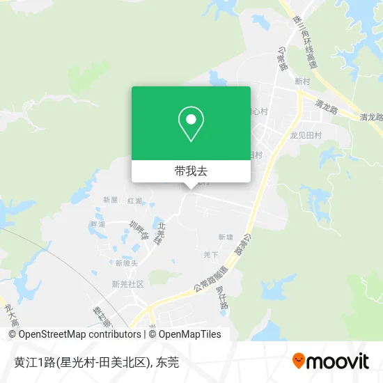黄江1路(星光村-田美北区)地图