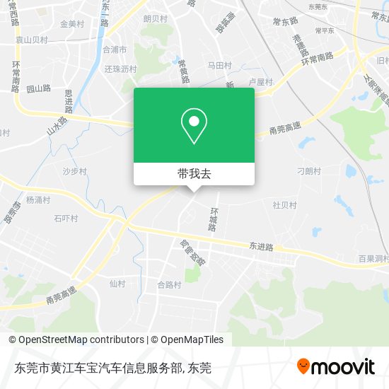 东莞市黄江车宝汽车信息服务部地图