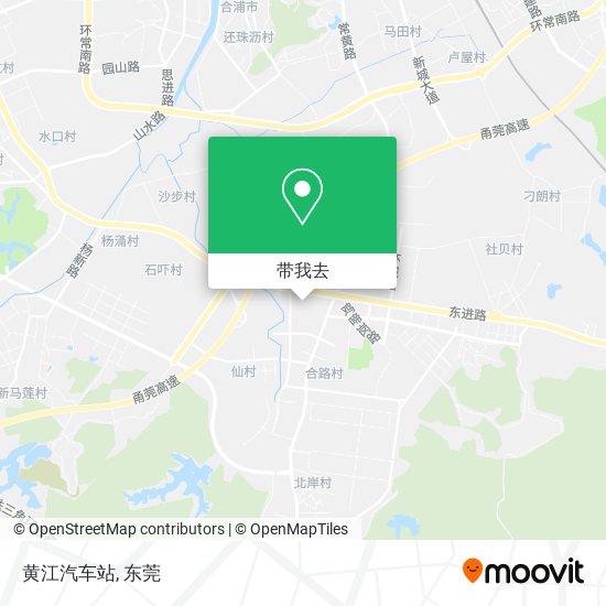 黄江汽车站地图