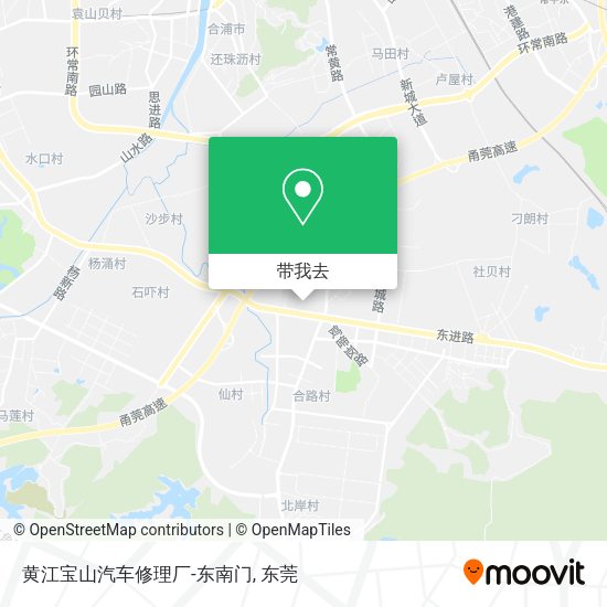 黄江宝山汽车修理厂-东南门地图