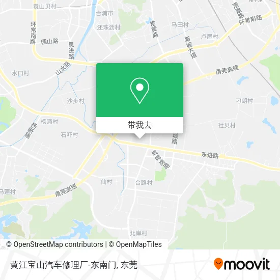 黄江宝山汽车修理厂-东南门地图