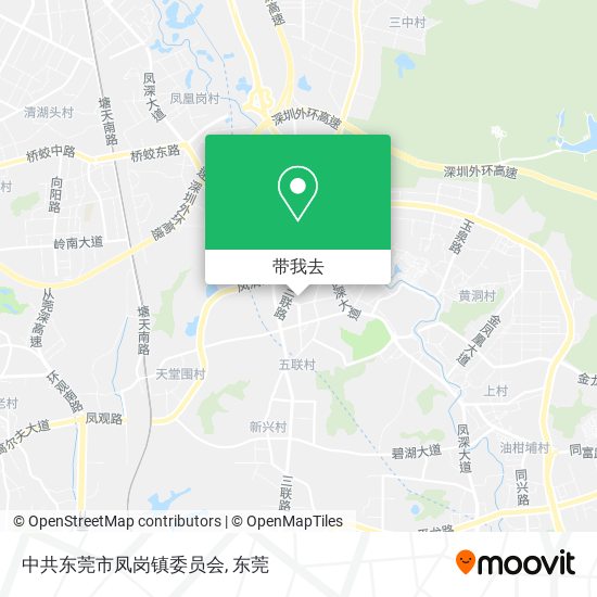中共东莞市凤岗镇委员会地图