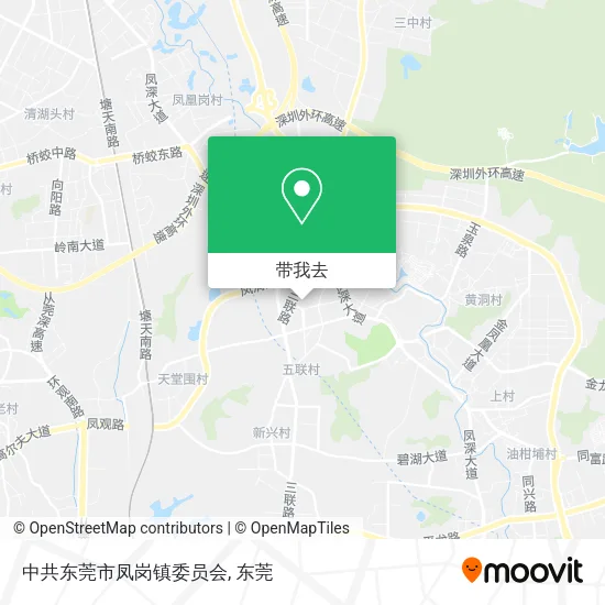 中共东莞市凤岗镇委员会地图