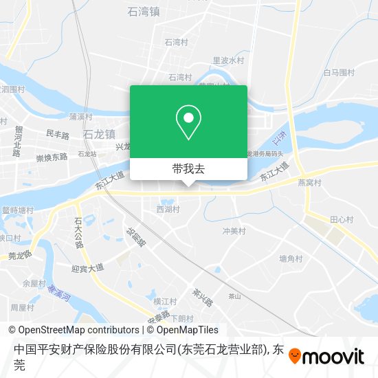 中国平安财产保险股份有限公司(东莞石龙营业部)地图