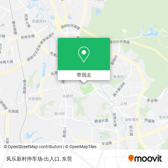 凤乐新村停车场-出入口地图