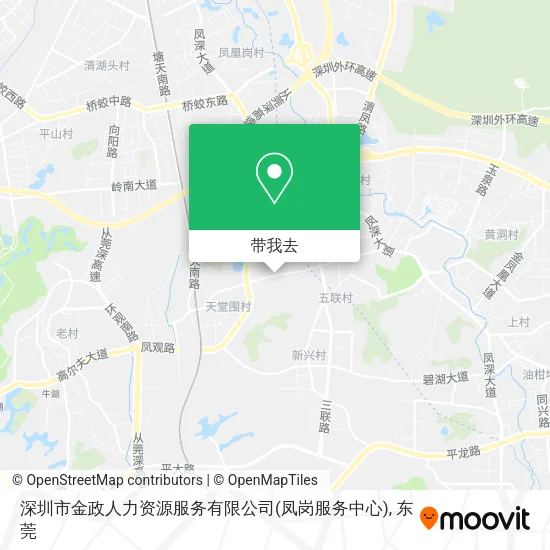 深圳市金政人力资源服务有限公司(凤岗服务中心)地图