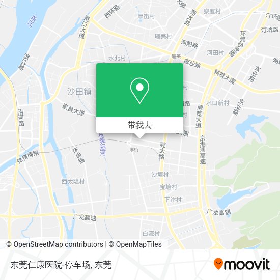 东莞仁康医院-停车场地图