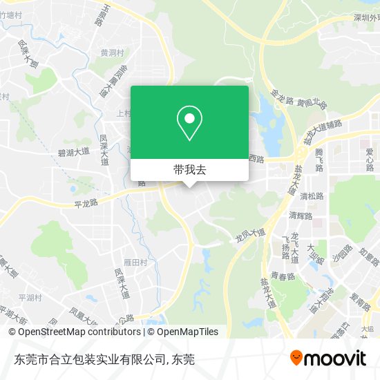 东莞市合立包装实业有限公司地图