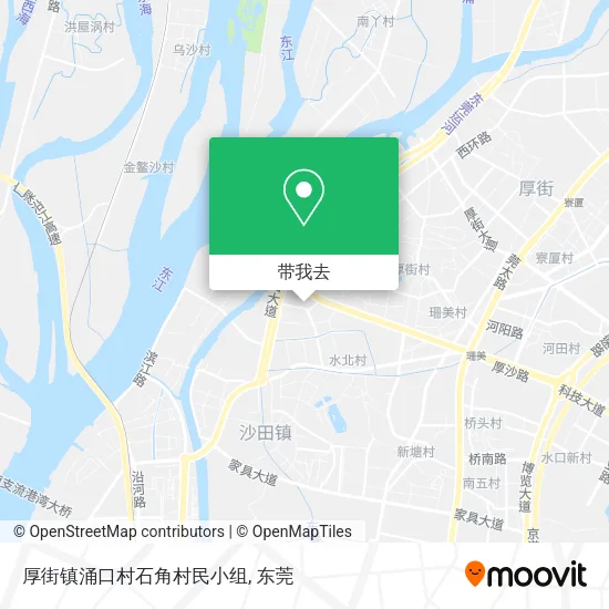 厚街镇涌口村石角村民小组地图
