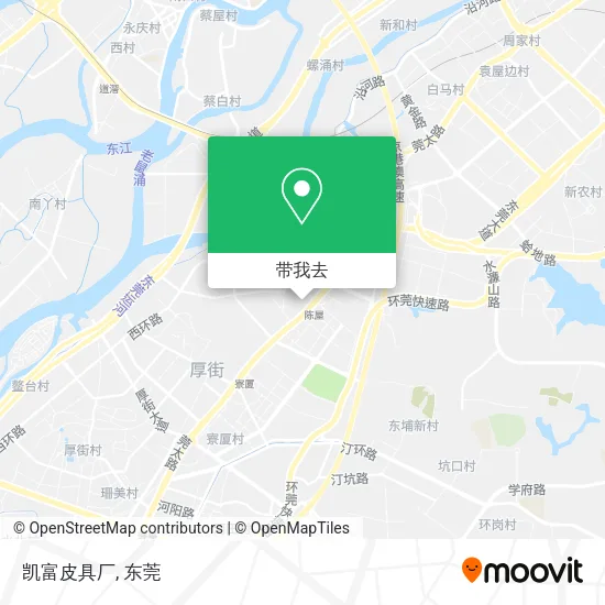 凯富皮具厂地图