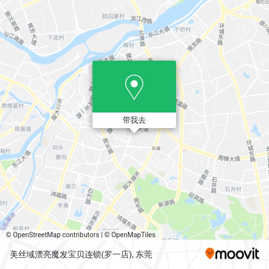 美丝域漂亮魔发宝贝连锁(罗一店)地图