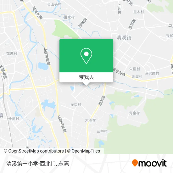 清溪第一小学-西北门地图