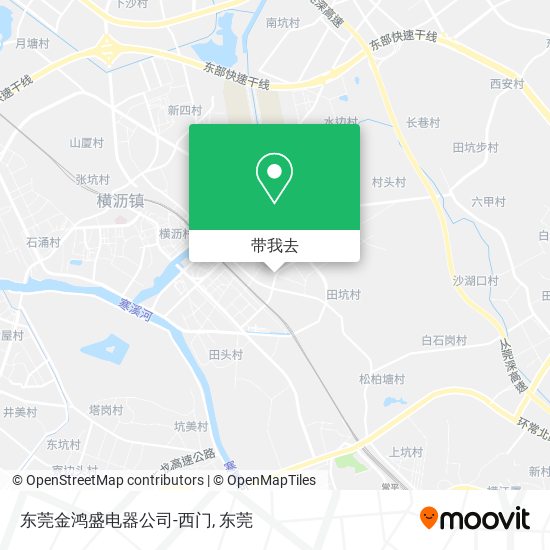 东莞金鸿盛电器公司-西门地图