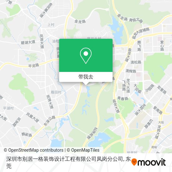 深圳市别居一格装饰设计工程有限公司凤岗分公司地图