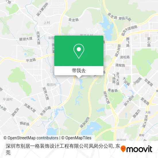 深圳市别居一格装饰设计工程有限公司凤岗分公司地图