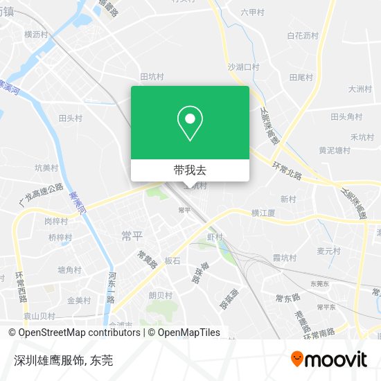 深圳雄鹰服饰地图
