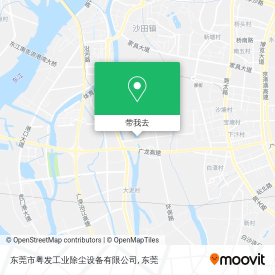 东莞市粤发工业除尘设备有限公司地图