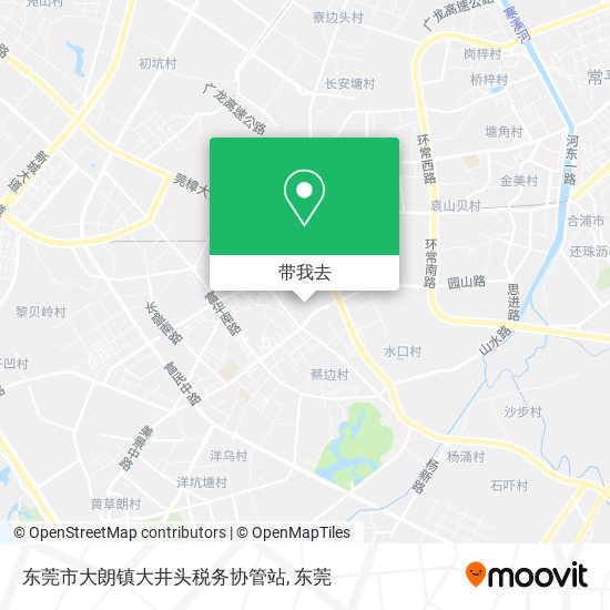 东莞市大朗镇大井头税务协管站地图
