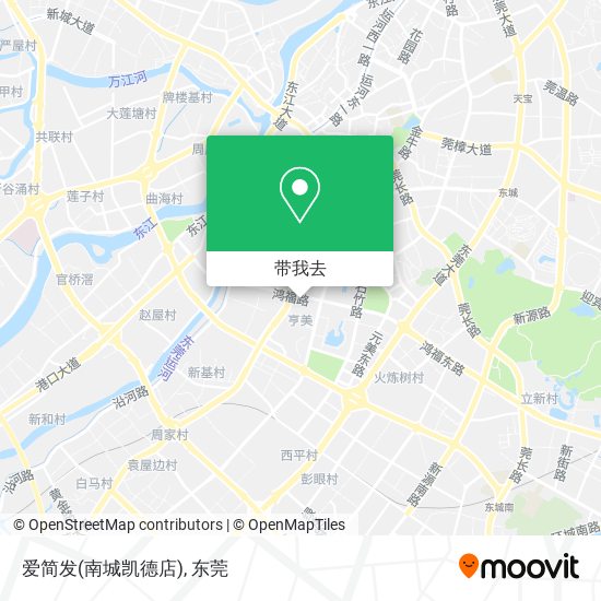 爱简发(南城凯德店)地图