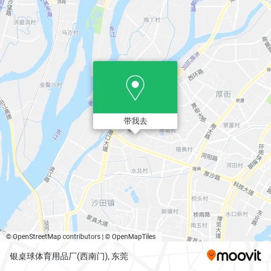 银桌球体育用品厂(西南门)地图
