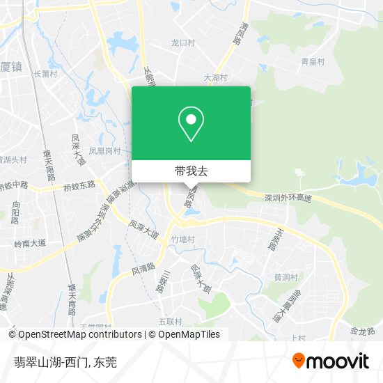 翡翠山湖-西门地图
