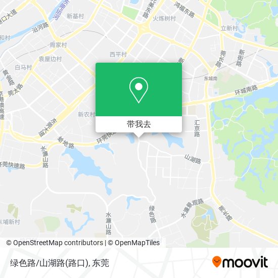 绿色路/山湖路(路口)地图
