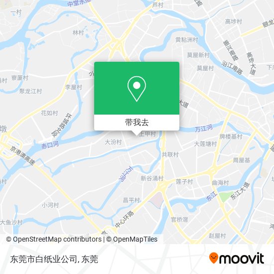 东莞市白纸业公司地图