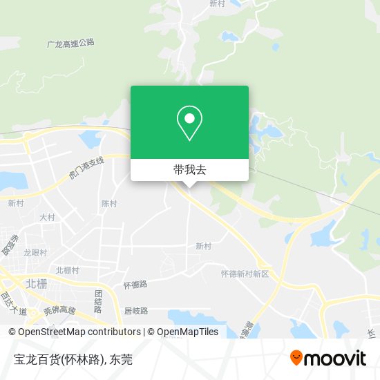 宝龙百货(怀林路)地图